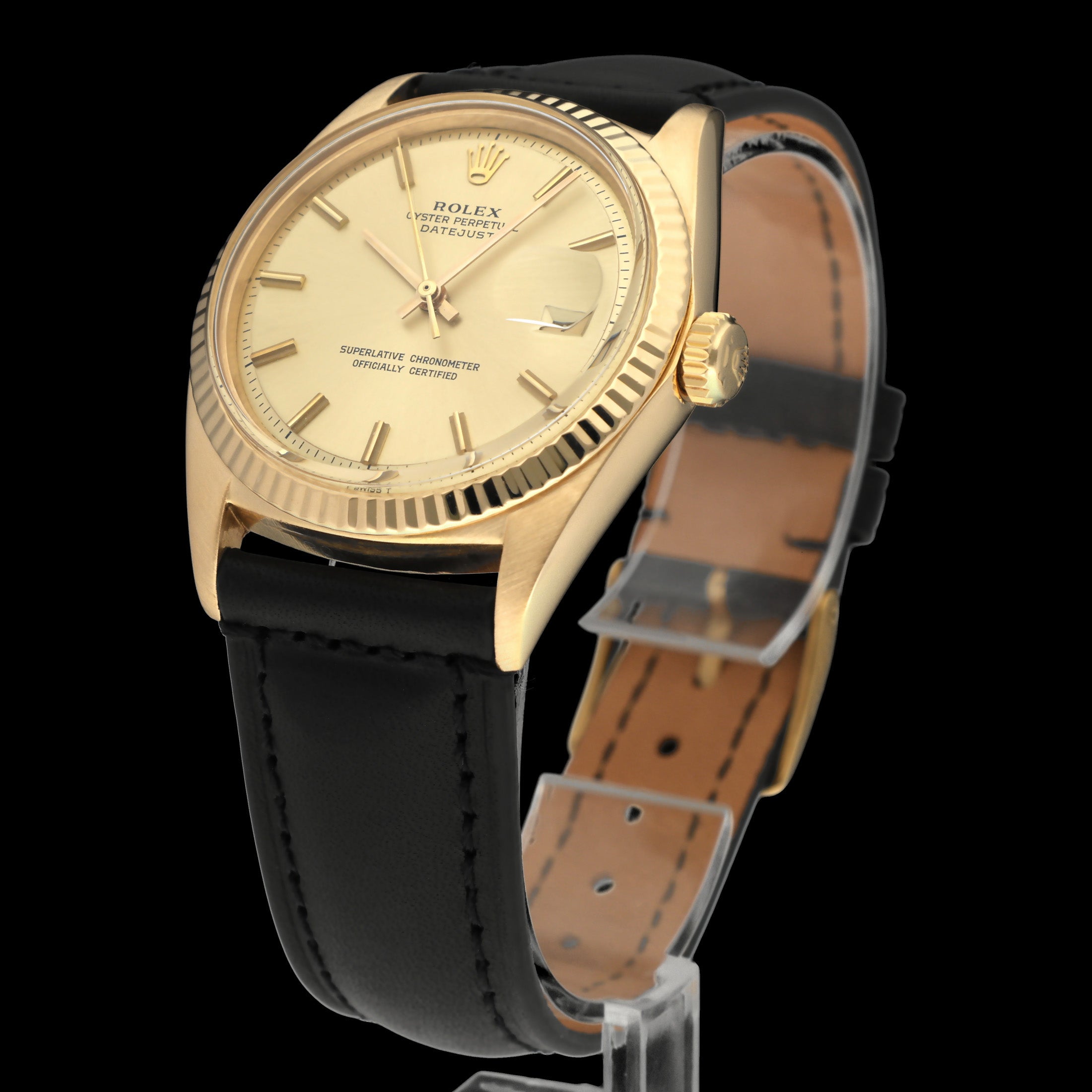 Rolex Datejust 1601 - 1969 - Geelgoud - Rolex horloge - Rolex kopen - Rolex heren horloge - Trophies Watches