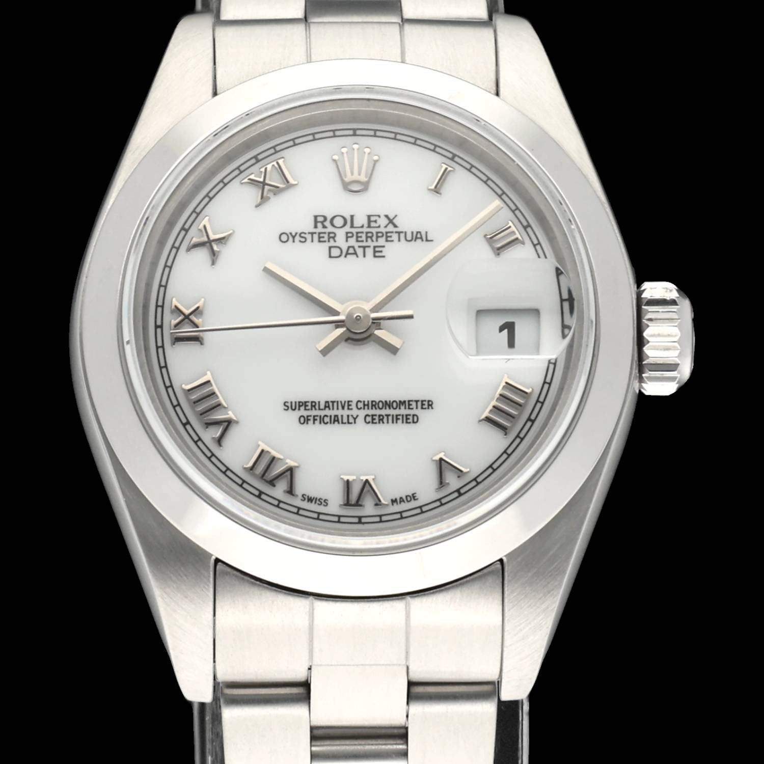 Rolex Oyster Perpetual Lady Date 79160 - 2006 - Rolex horloge - Rolex kopen - Rolex dames horloge - Trophies Watches