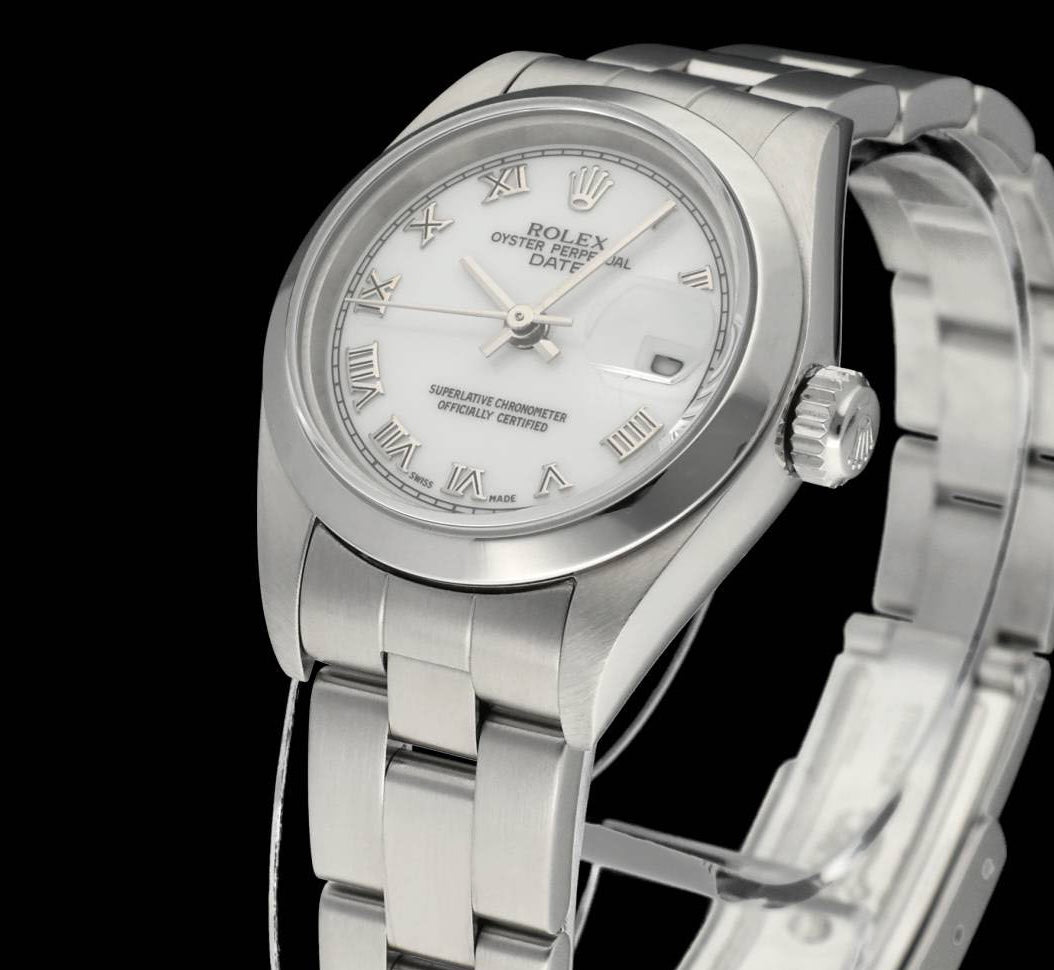 Rolex Oyster Perpetual Lady Date 79160 - 2006 - Rolex horloge - Rolex kopen - Rolex dames horloge - Trophies Watches