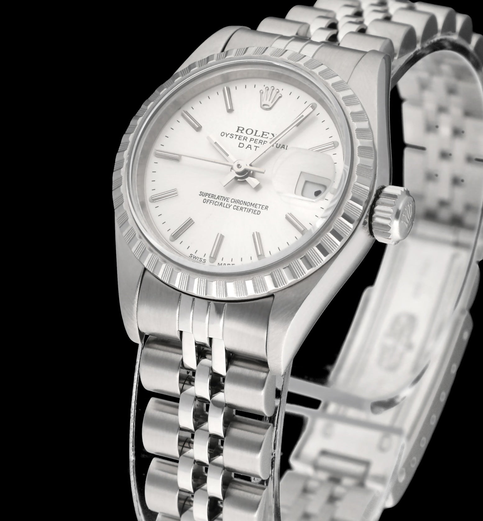 Rolex Oyster Perpetual Lady Date 69240 - 1999 - Rolex horloge - Rolex kopen - Rolex dames horloge - Trophies Watches