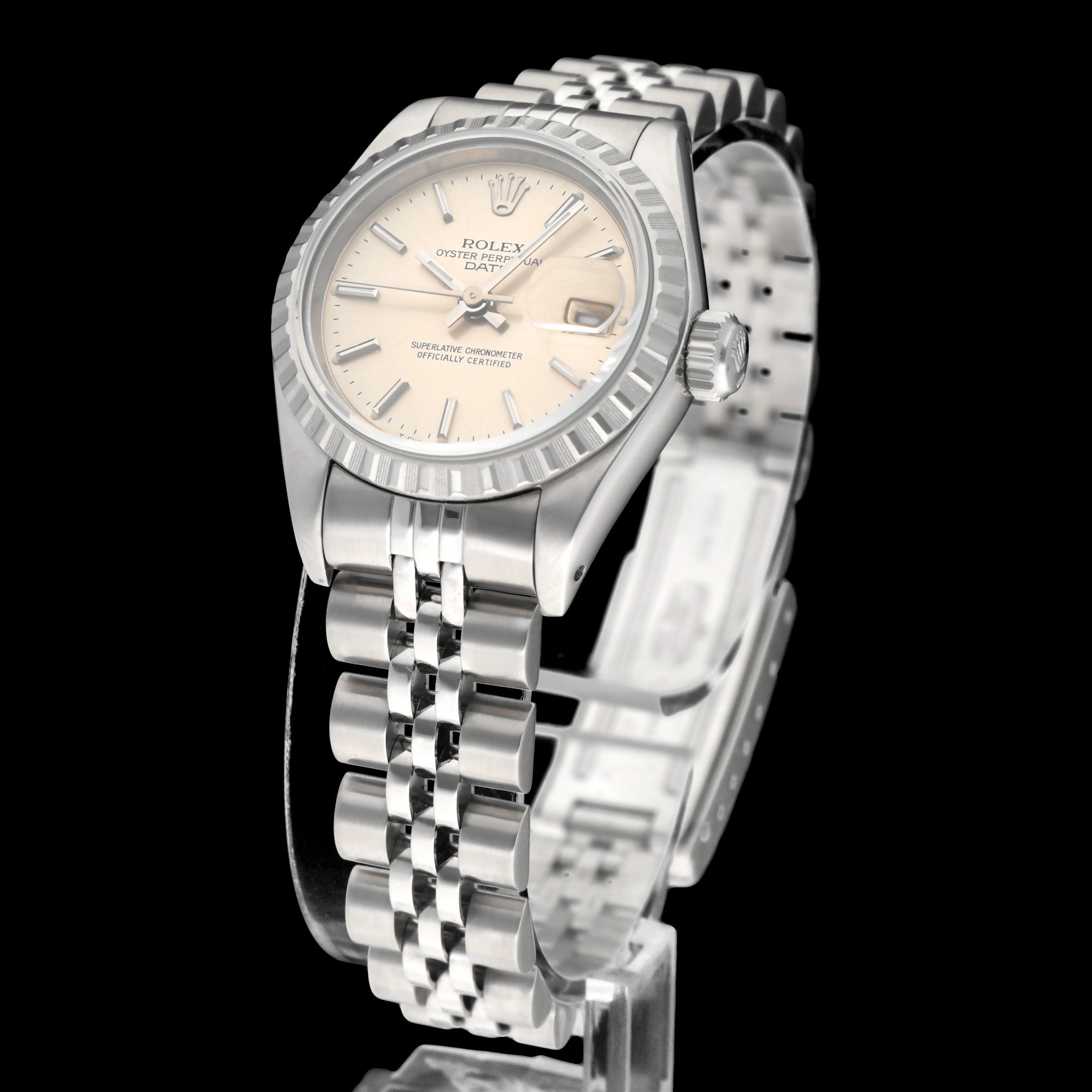 Rolex Oyster Perpetual Lady Date 69240 - 1994 - Rolex horloge - Rolex kopen - Rolex dames horloge - Trophies Watches