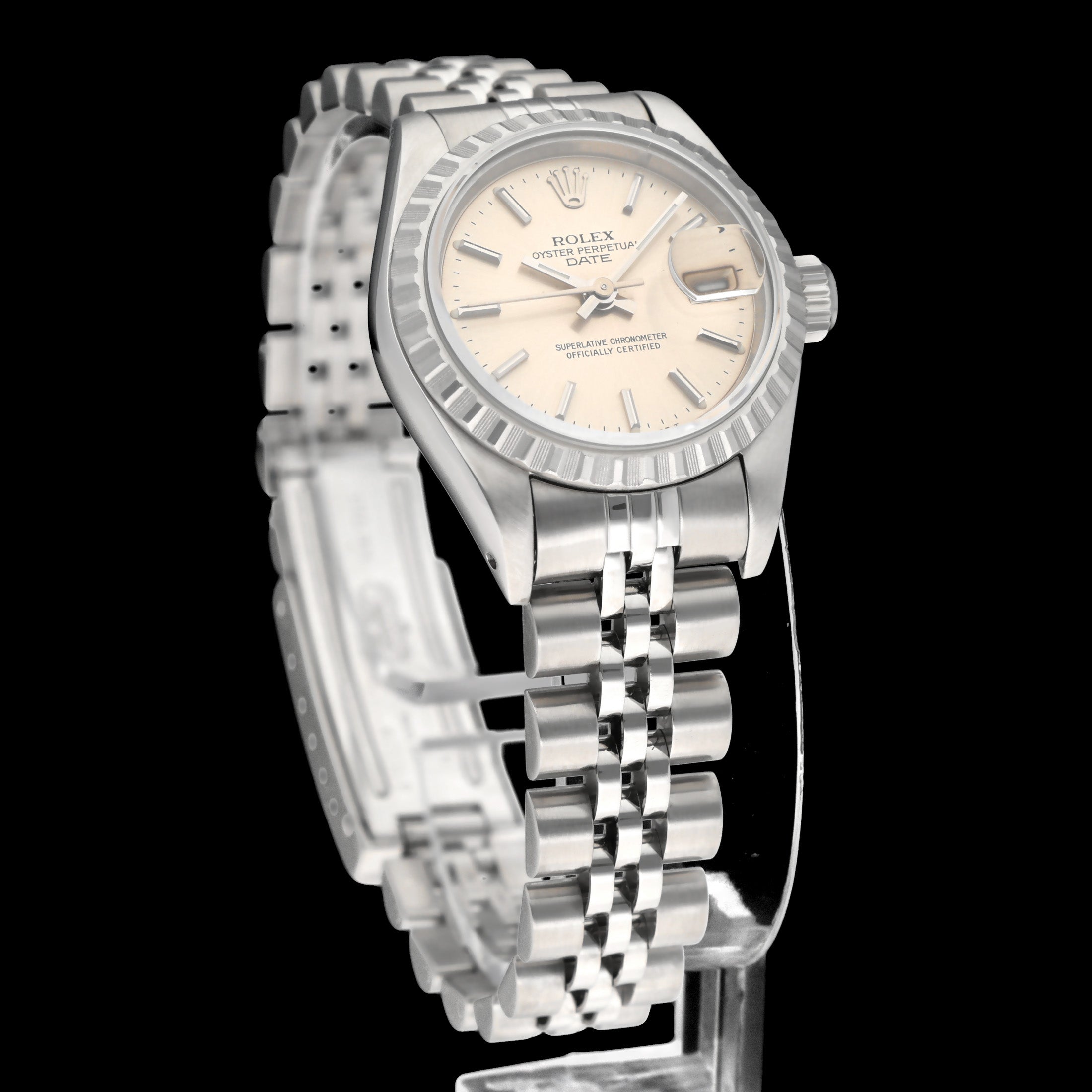 Rolex Oyster Perpetual Lady Date 69240 - 1994 - Rolex horloge - Rolex kopen - Rolex dames horloge - Trophies Watches