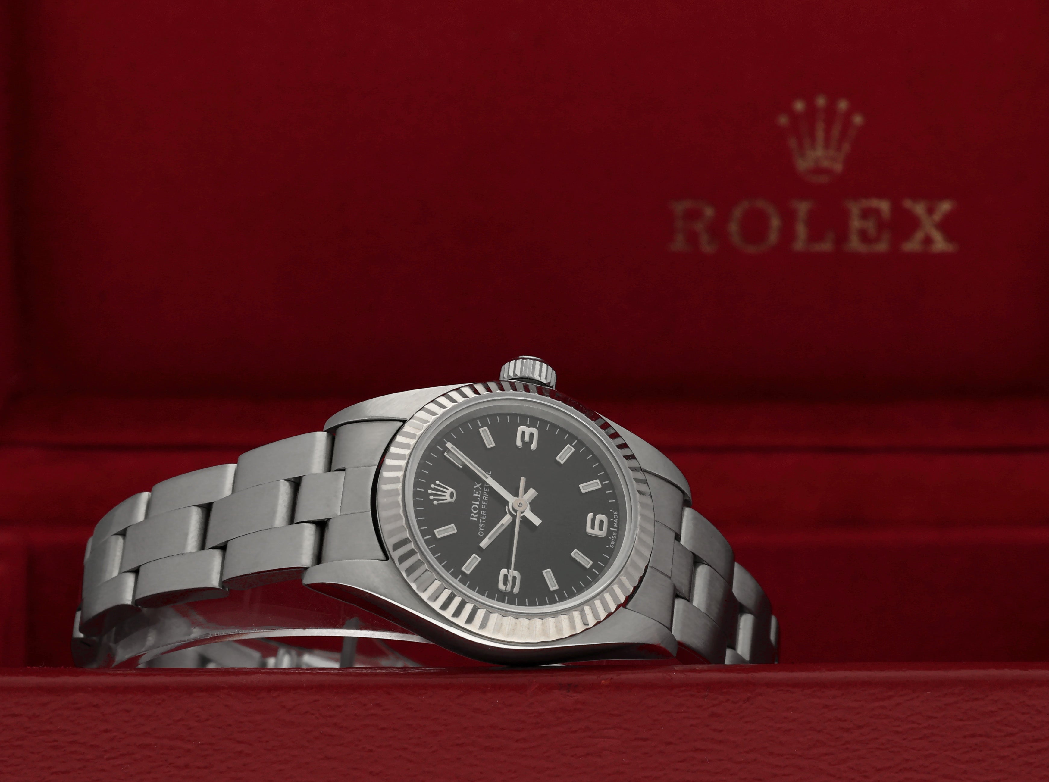 Rolex Oyster Perpetual 76094 - 2000 - Rolex horloge - Rolex kopen - Rolex dames horloge - Trophies Watches