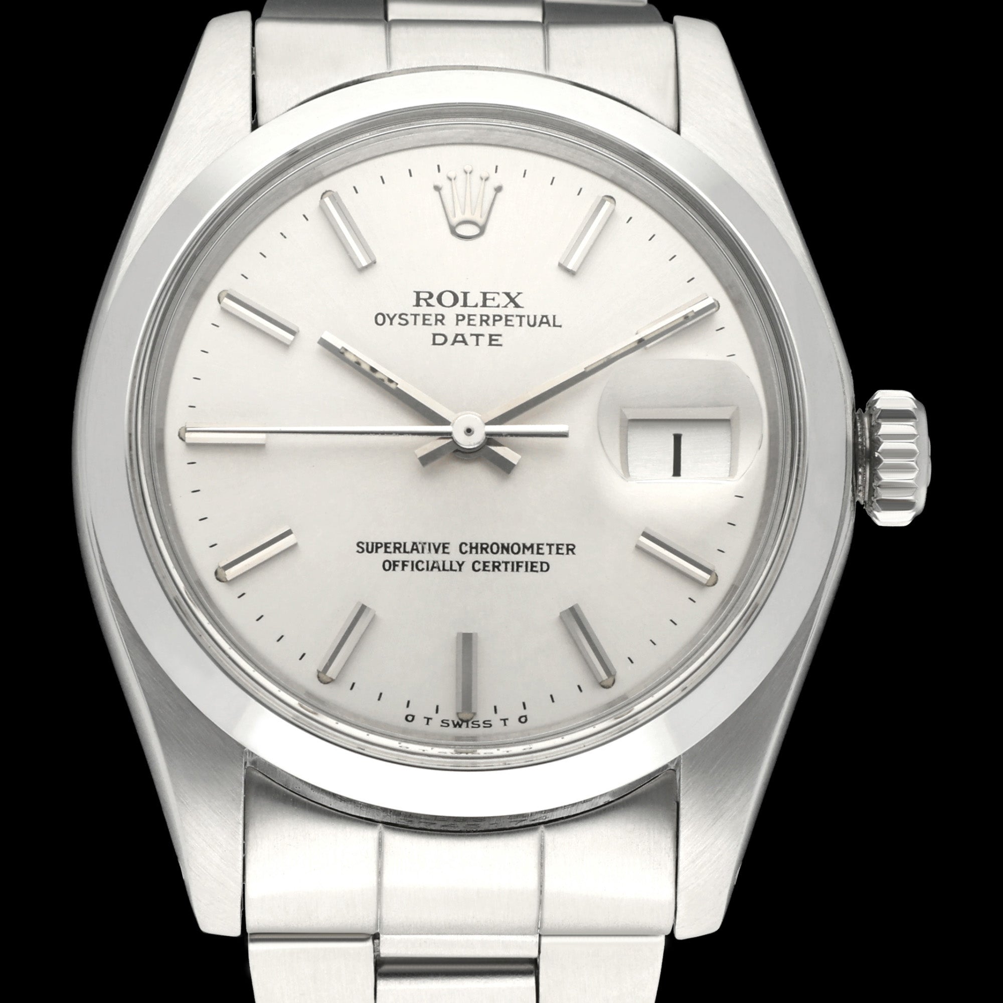 Rolex Oyster Perpetual Date 1500 - 1974 - Sigma Dial - Rolex horloge - Rolex kopen - Rolex heren horloge - Trophies Watches