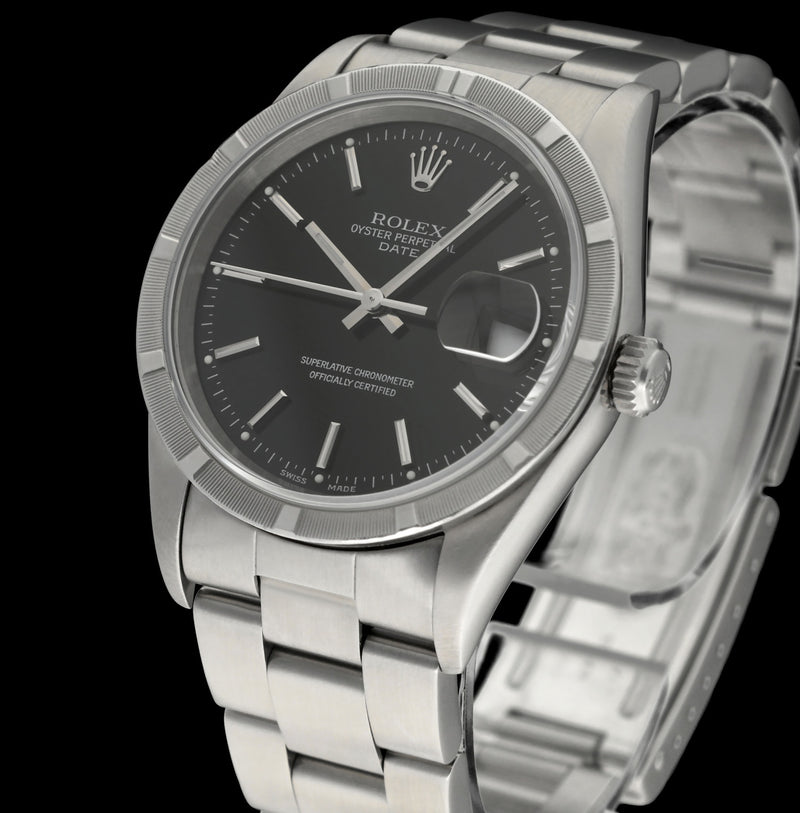 Rolex Oyster Perpetual Date 15210 - 1999 - Rolex horloge - Rolex kopen - Rolex heren horloge - Trophies Watches
