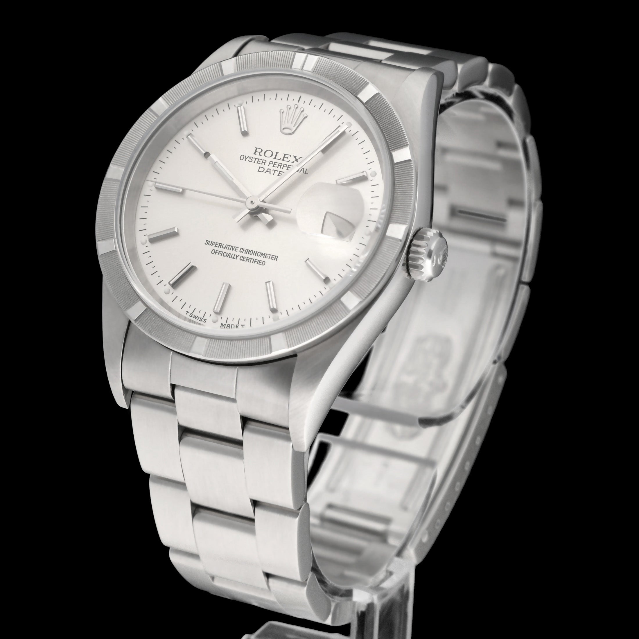 Rolex Oyster Perpetual Date 15210 - 1996 - Rolex horloge - Rolex kopen - Rolex heren horloge - Trophies Watches