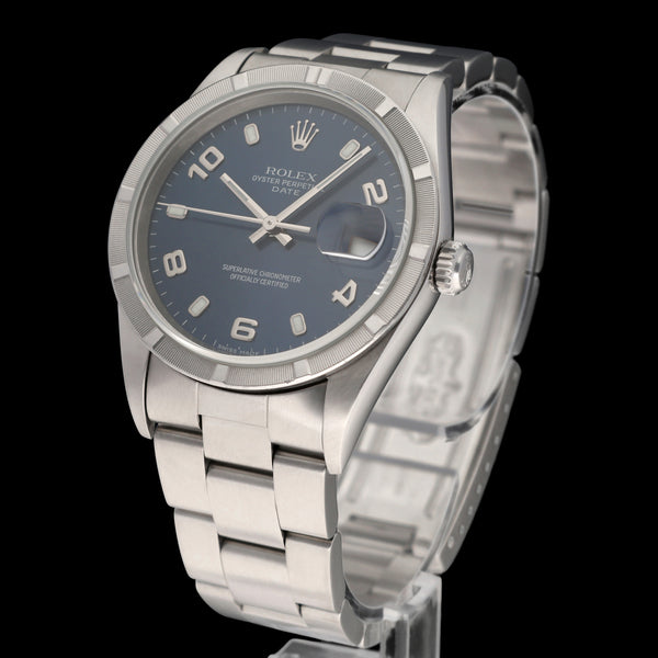 Rolex Oyster Perpetual Date 15210 - 2001 - Rolex horloge - Rolex kopen - Rolex heren horloge - Trophies Watches