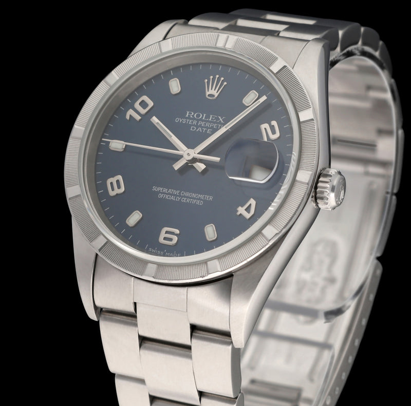 Rolex Oyster Perpetual Date 15210 - 2001 - Rolex horloge - Rolex kopen - Rolex heren horloge - Trophies Watches