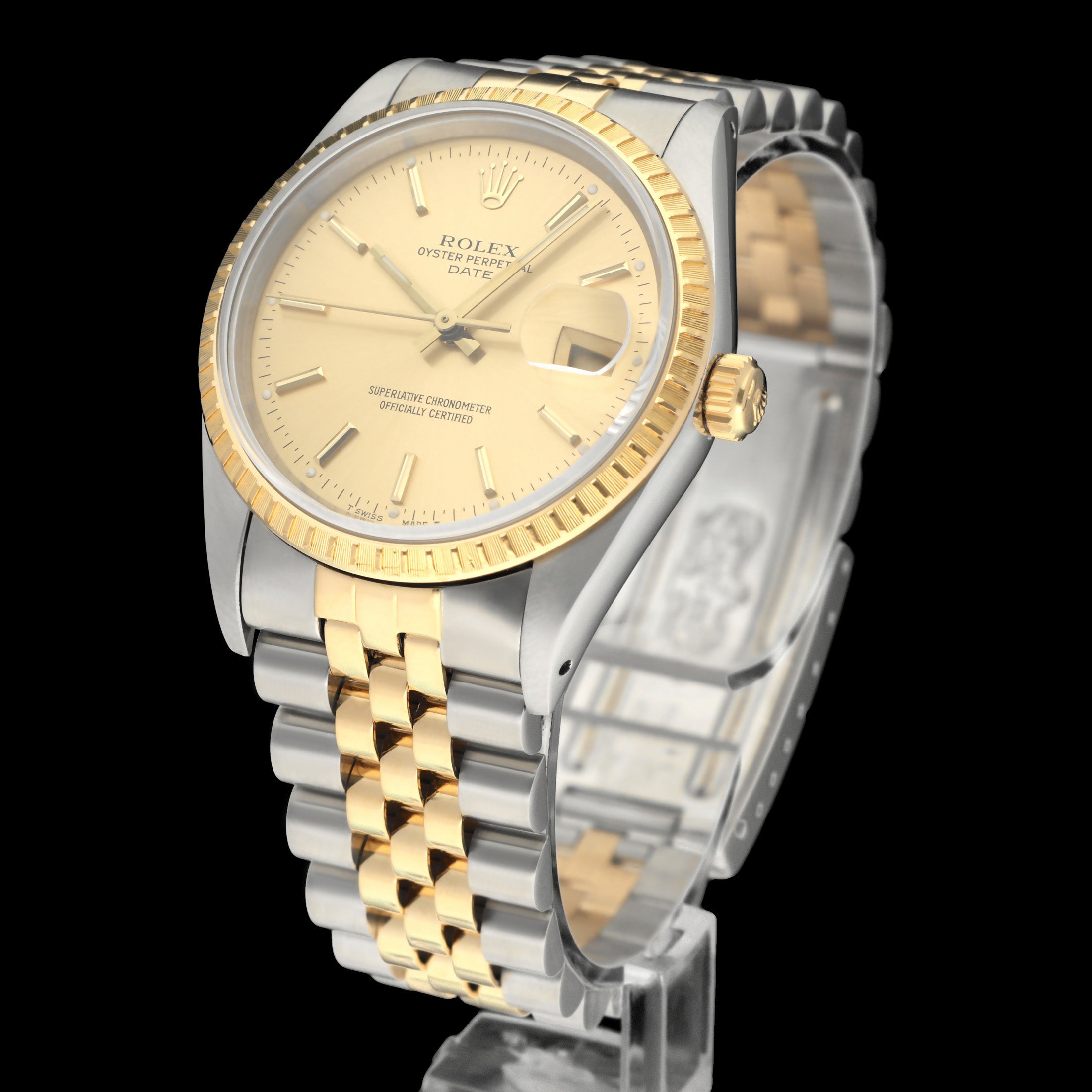 Rolex Oyster Perpetual Date 15223 - 1989 - Rolex horloge - Rolex kopen - Rolex heren horloge - Trophies Watches