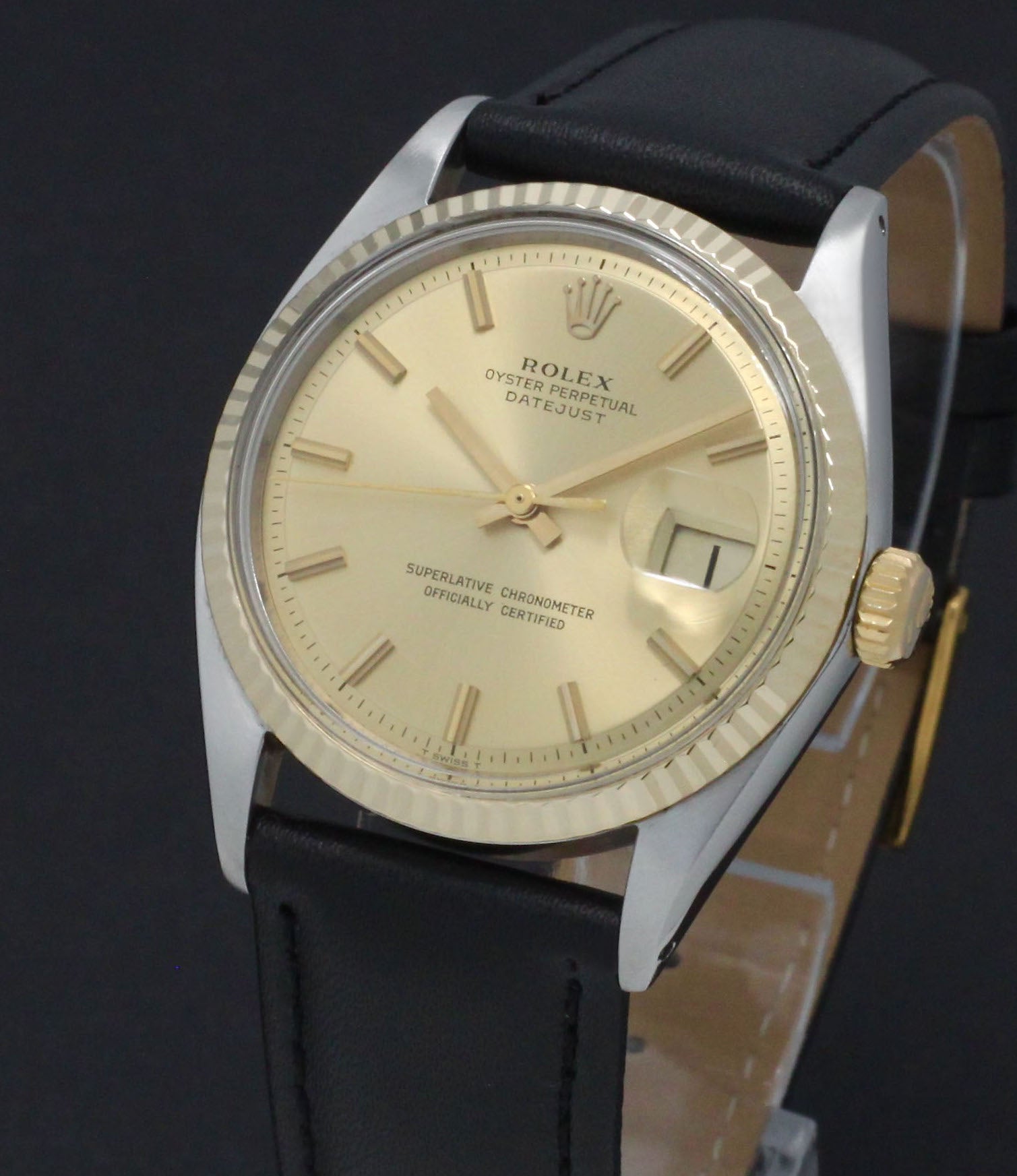 Rolex Datejust 1601 - 1971 - goud/staal - two/tone - Rolex horloge - Rolex kopen - Rolex heren horloge - Trophies Watches