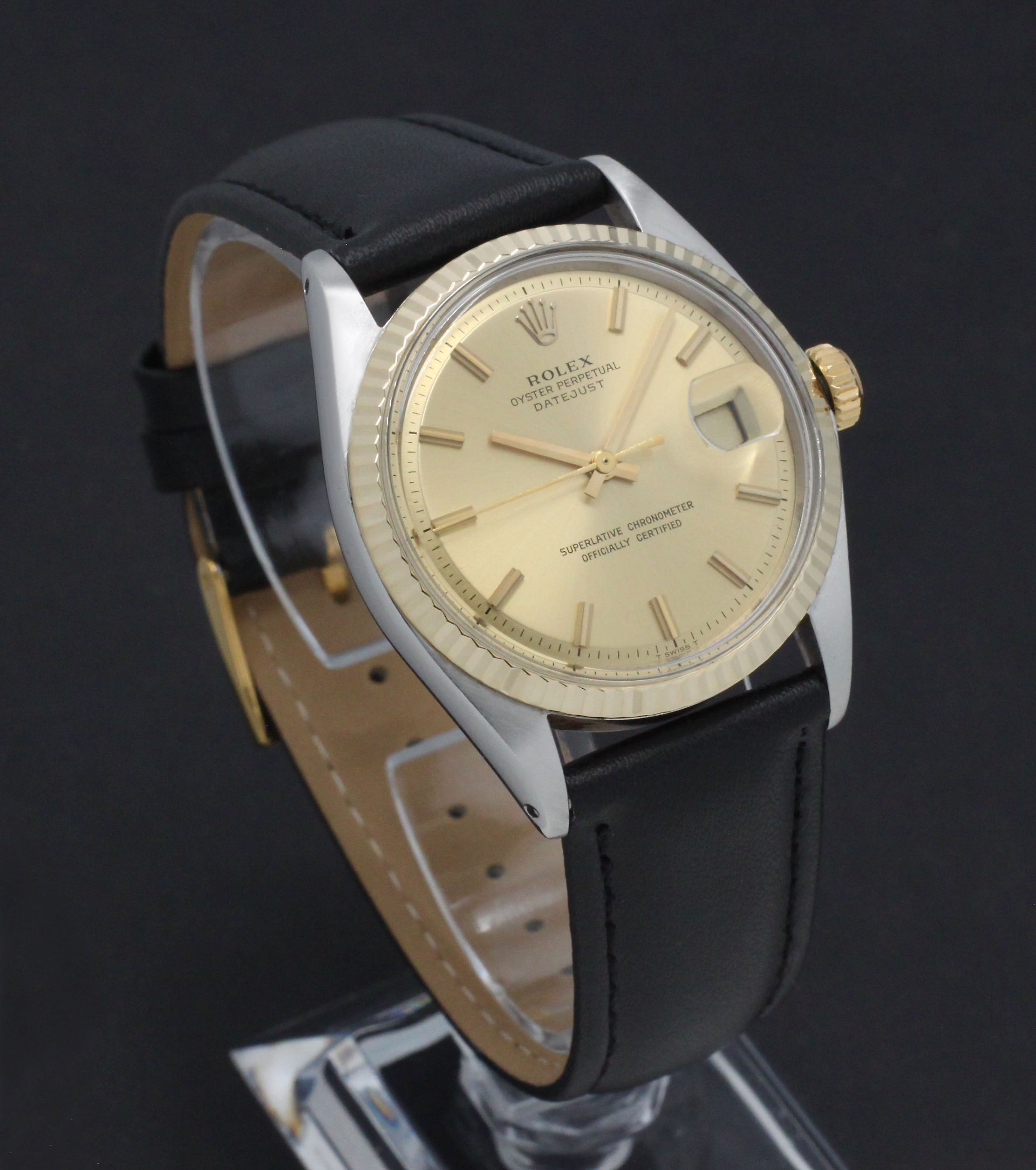 Rolex Datejust 1601 - 1971 - goud/staal - two/tone - Rolex horloge - Rolex kopen - Rolex heren horloge - Trophies Watches