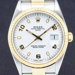 Rolex Oyster Perpetual Date 15223 - 1998 - Rolex horloge - Rolex kopen - Rolex heren horloge - Trophies Watches