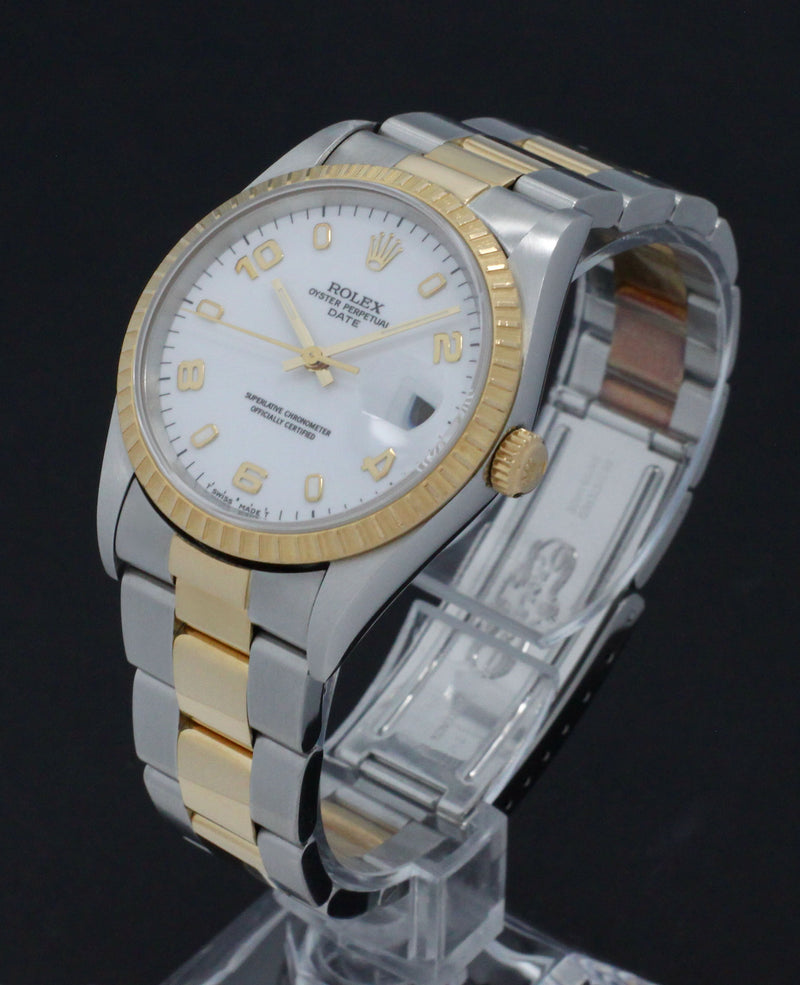 Rolex Oyster Perpetual Date 15223 - 1998 - Rolex horloge - Rolex kopen - Rolex heren horloge - Trophies Watches
