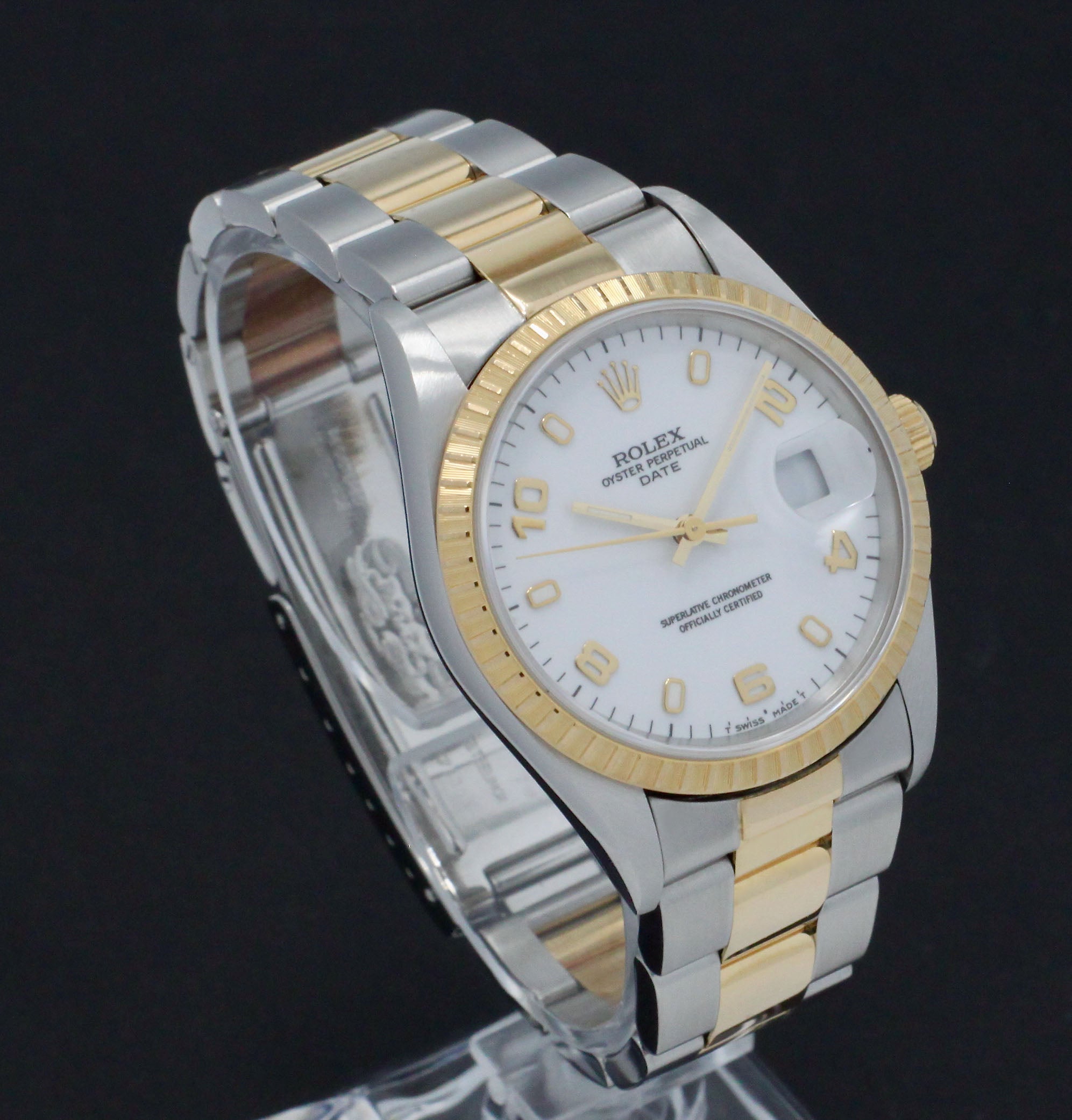 Rolex Oyster Perpetual Date 15223 - 1998 - Rolex horloge - Rolex kopen - Rolex heren horloge - Trophies Watches