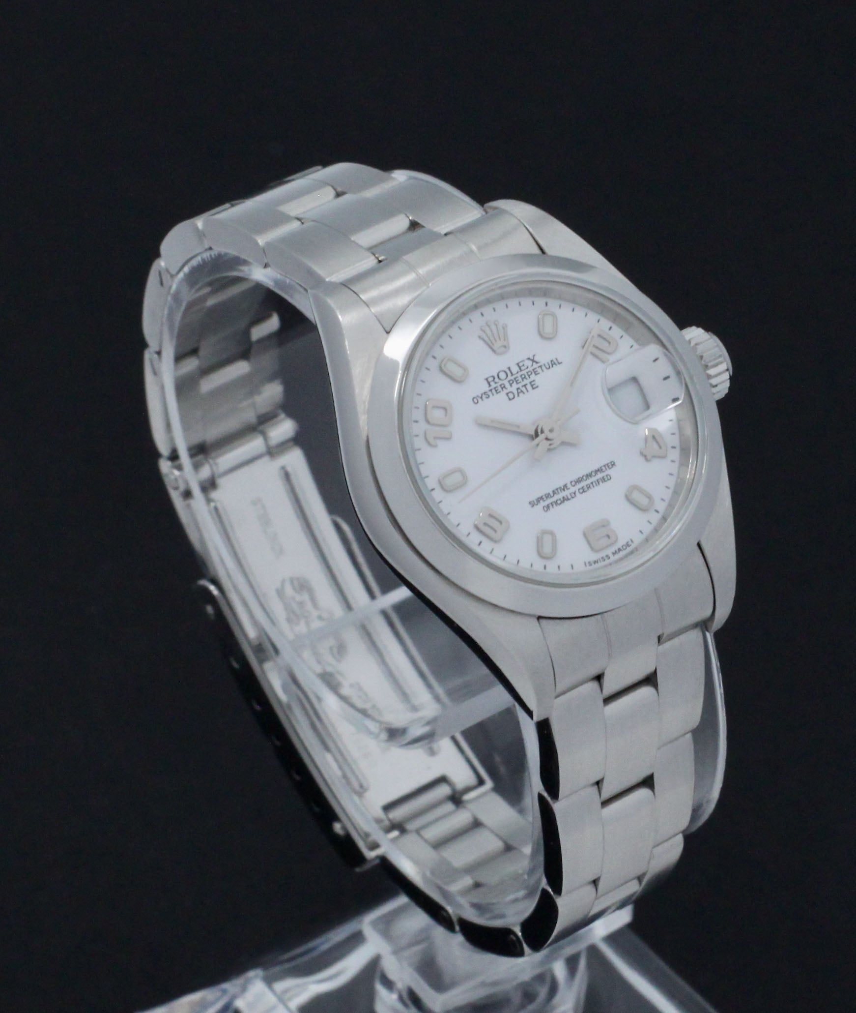 Rolex Oyster Perpetual Lady Date 79160 - 2001 - Rolex horloge - Rolex kopen - Rolex dames horloge - Trophies Watches