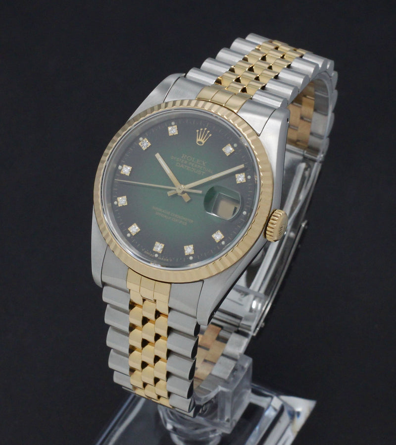 Rolex Datejust 16233G, Box & Papers, 1991