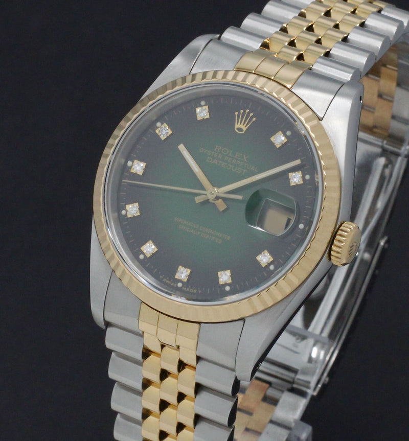 Rolex Datejust 16233G, Box & Papers, 1991