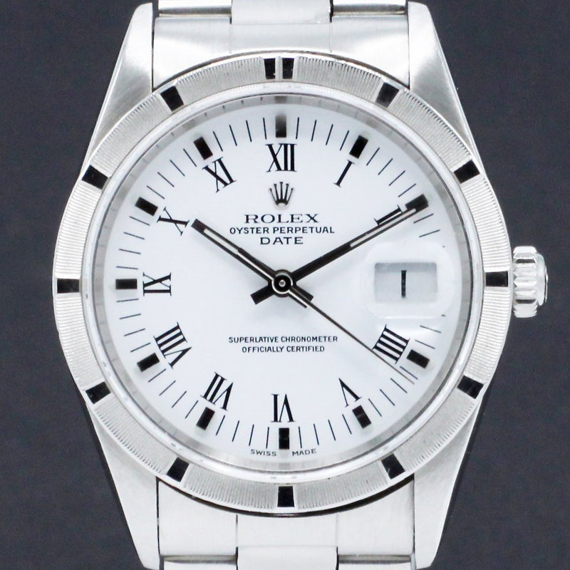 Rolex Oyster Perpetual Date 15210 - 1996 - Rolex horloge - Rolex kopen - Rolex heren horloge - Trophies Watches