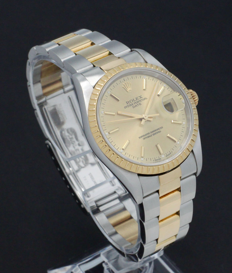 Rolex Oyster Perpetual Date 15223 - 1999 - Rolex horloge - Rolex kopen - Rolex heren horloge - Trophies Watches