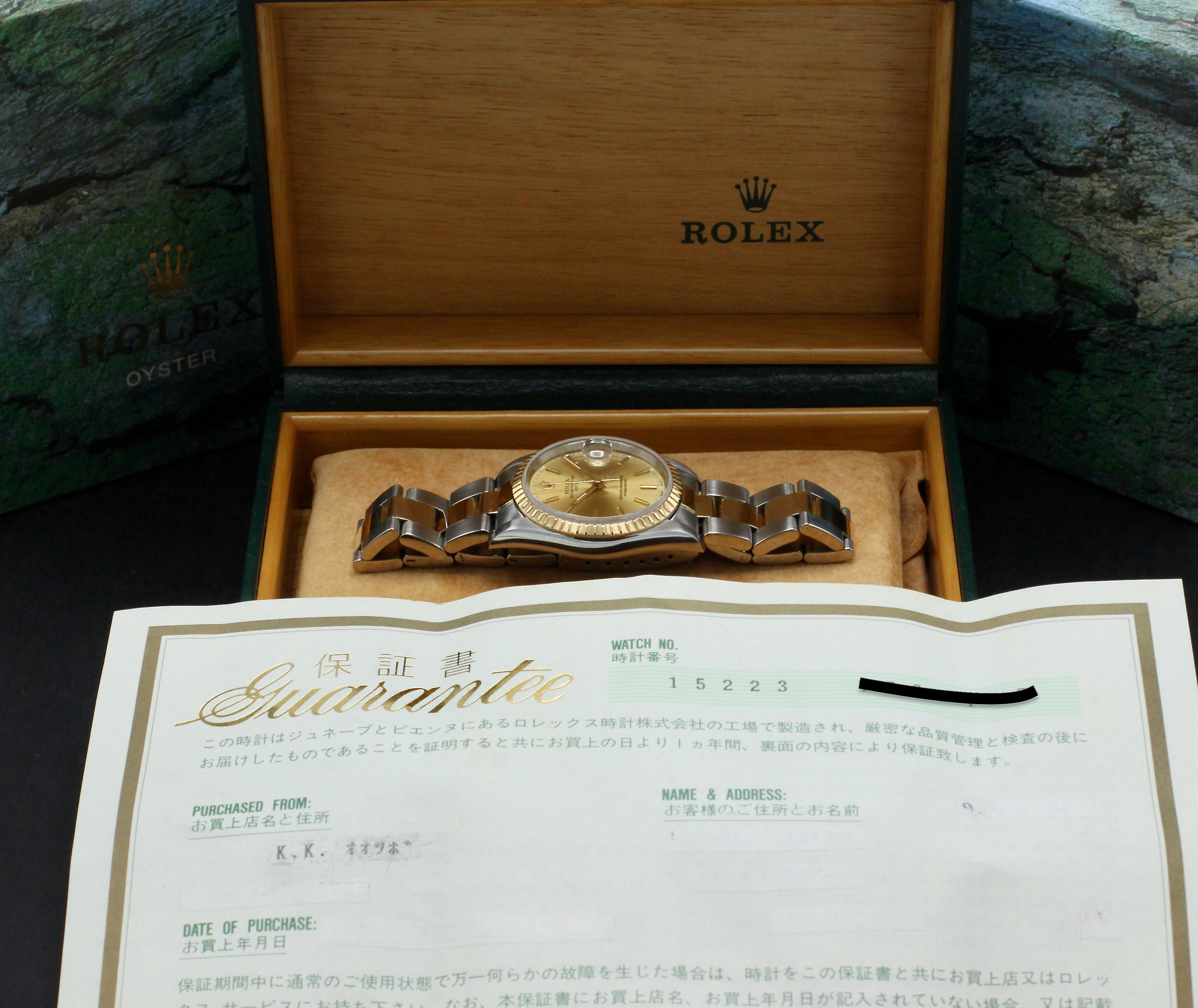 Rolex Oyster Perpetual Date 15223 - 1999 - Rolex horloge - Rolex kopen - Rolex heren horloge - Trophies Watches