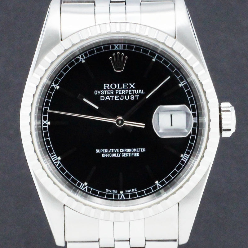 Rolex Datejust 16220 - 2002 - Rolex horloge - Rolex kopen - Rolex heren horloge - Trophies Watches