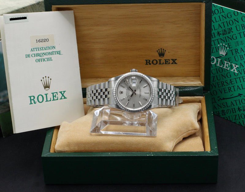 Rolex Datejust 16220 - 1990 - Rolex horloge - Rolex kopen - Rolex heren horloge - Trophies Watches