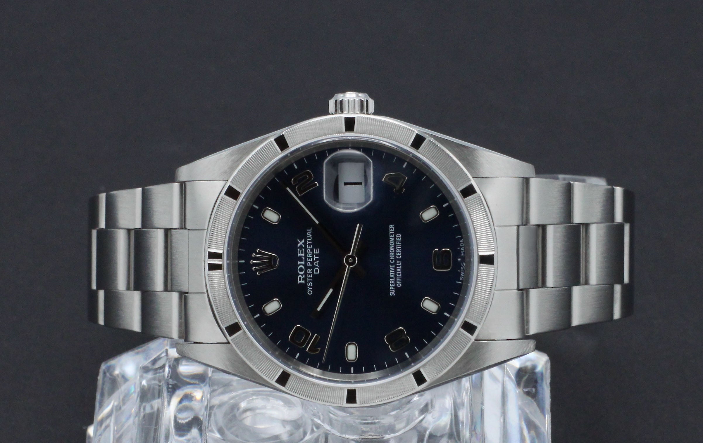 Rolex Oyster Perpetual Date 15210 - 2002 - Rolex horloge - Rolex kopen - Rolex heren horloge - Trophies Watches