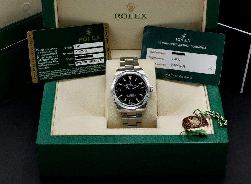 Rolex Explorer 214270 - 2014 - Rolex horloge - Rolex kopen - Rolex heren horloge - Trophies Watches