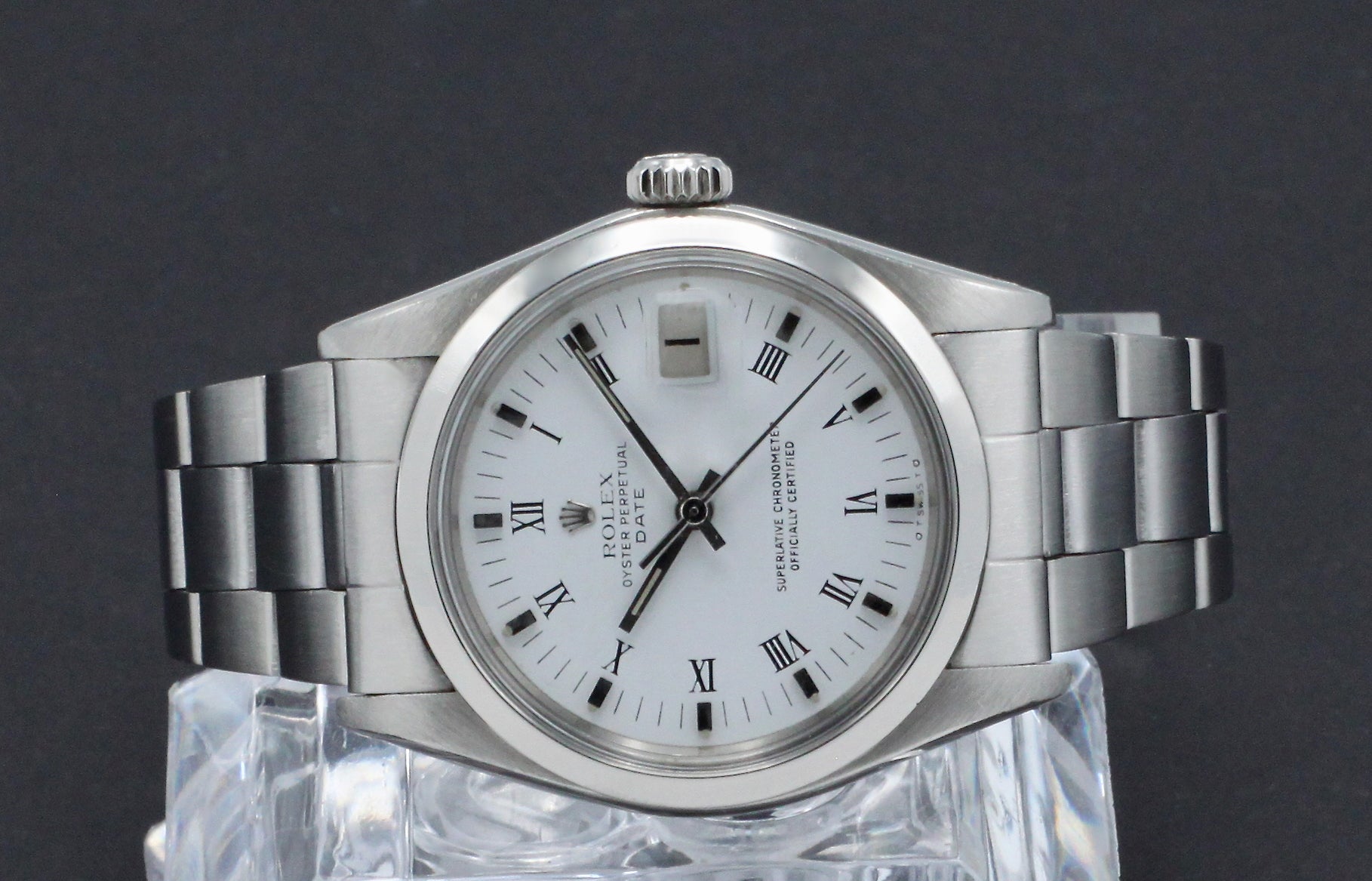 Rolex Oyster Perpetual Date 1500 - 1974 - Sigma Dial - Rolex horloge - Rolex kopen - Rolex heren horloge - Trophies Watches