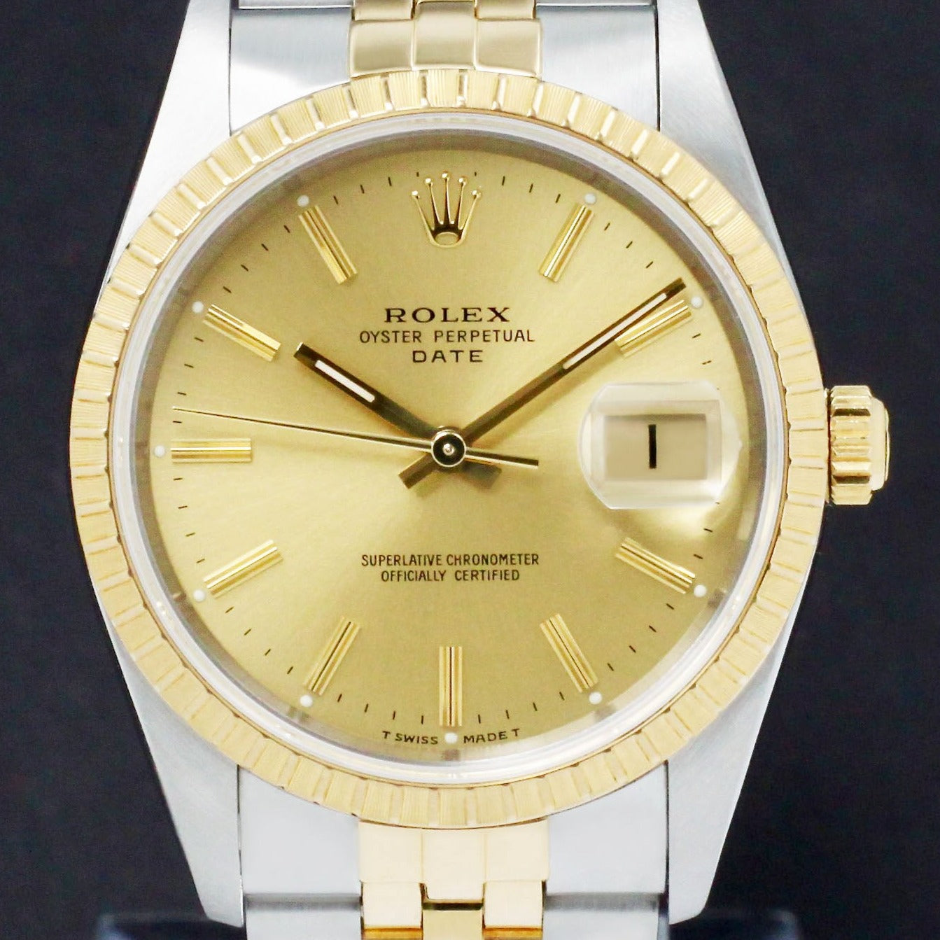 Rolex Oyster Perpetual Date 15223 - 1994 - Rolex horloge - Rolex kopen - Rolex heren horloge - Trophies Watches