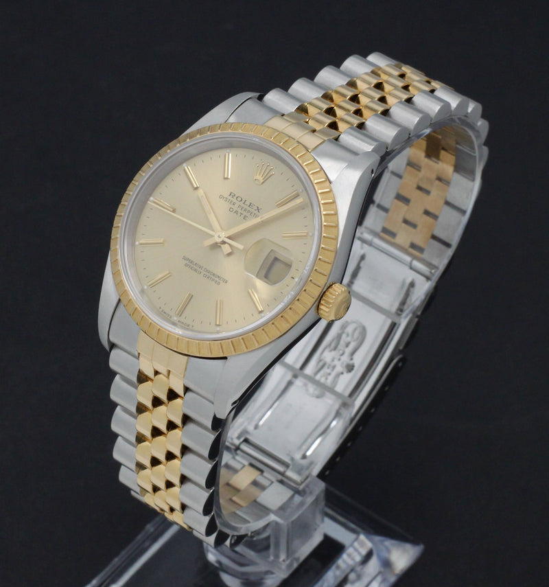 Rolex Oyster Perpetual Date 15223 - 1994 - Rolex horloge - Rolex kopen - Rolex heren horloge - Trophies Watches