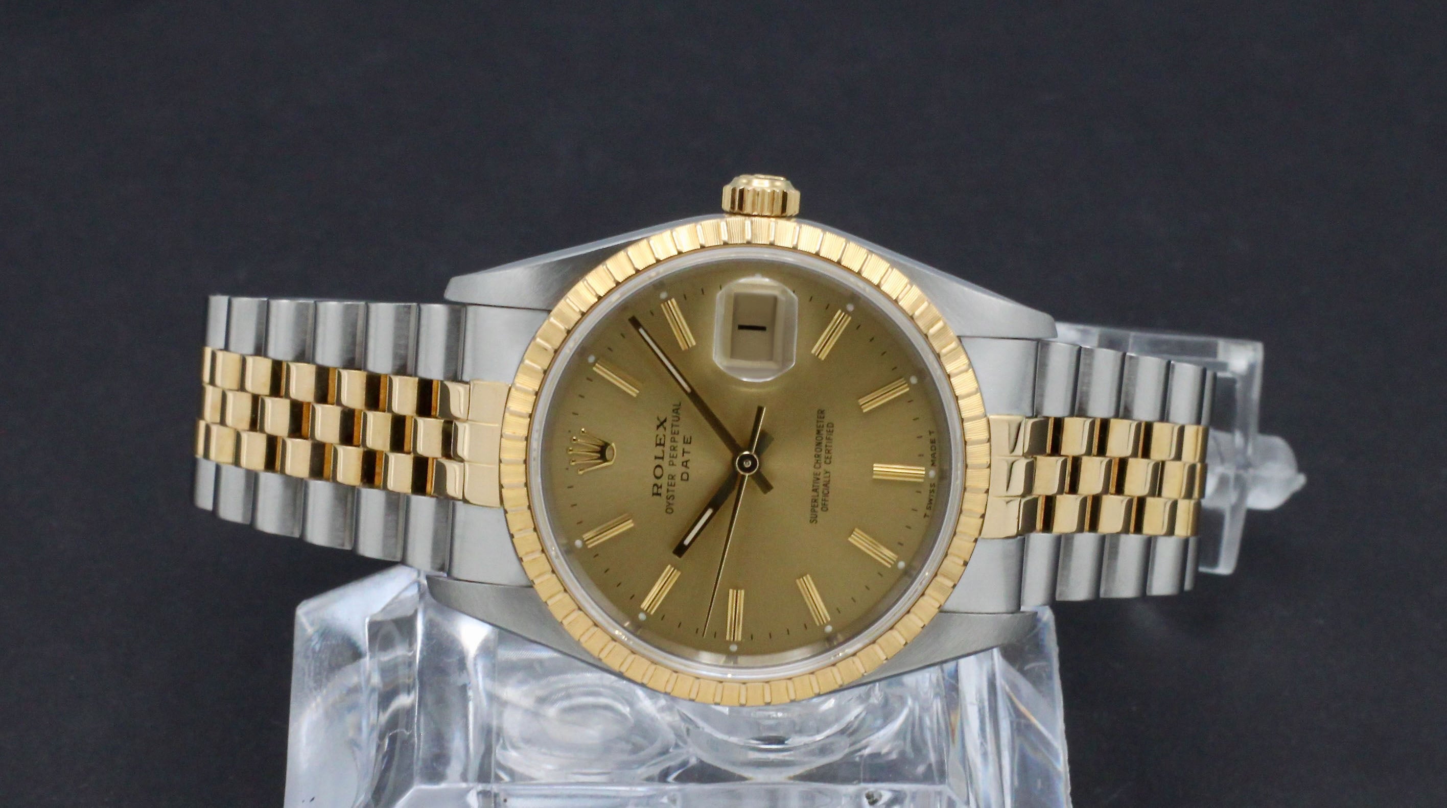 Rolex Oyster Perpetual Date 15223 - 1994 - Rolex horloge - Rolex kopen - Rolex heren horloge - Trophies Watches