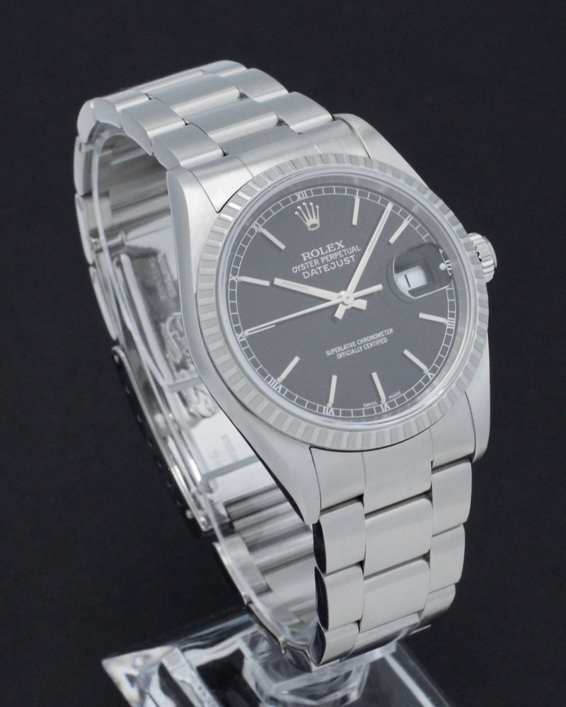 Rolex Datejust 16220 - 2004 - Rolex horloge - Rolex kopen - Rolex heren horloge - Trophies Watches