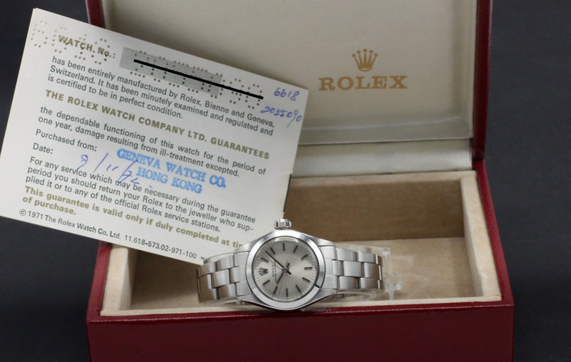 Rolex Oyster Perpetual 6618 - 1974 - Rolex horloge - Rolex kopen - Rolex dames horloge - Trophies Watches