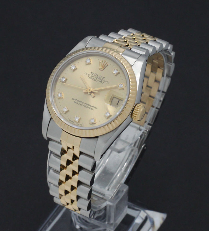 Rolex Lady-Datejust 68273G - 1990 - Rolex horloge - Rolex kopen - Rolex dames horloge - Trophies Watches