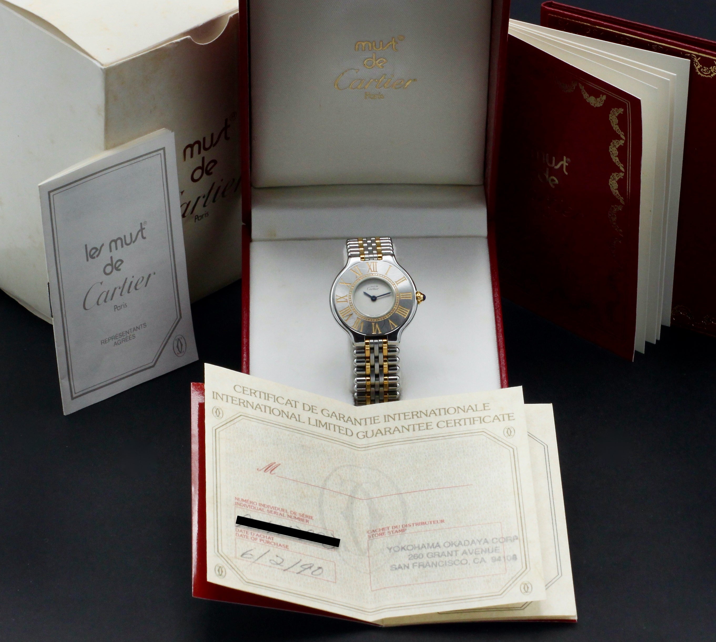 Cartier Must de Cartier 21 1340 - Cartier horloge - Cartier kopen - Cartier dames horloge - Trophies Watches