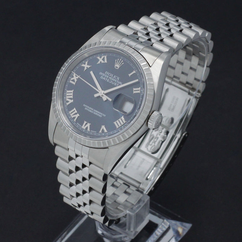 Rolex Datejust 16220 - 2001 - Rolex horloge - Rolex kopen - Rolex heren horloge - Trophies Watches