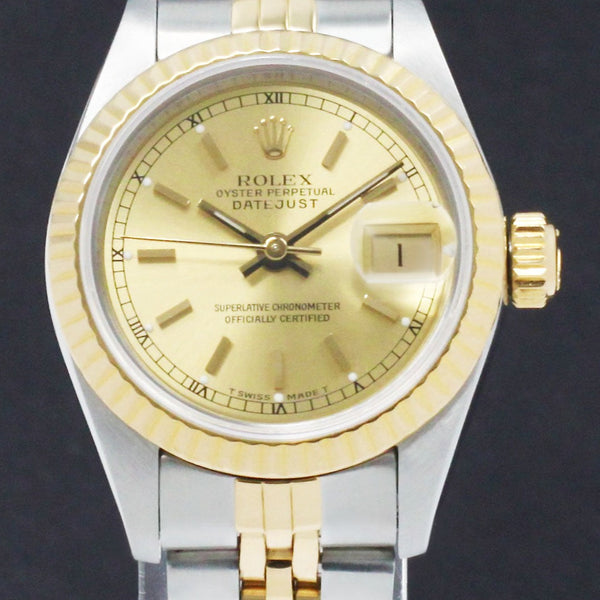 Rolex Lady-Datejust 69173 - 1989 - Rolex horloge - Rolex kopen - Rolex dames horloge - Trophies Watches