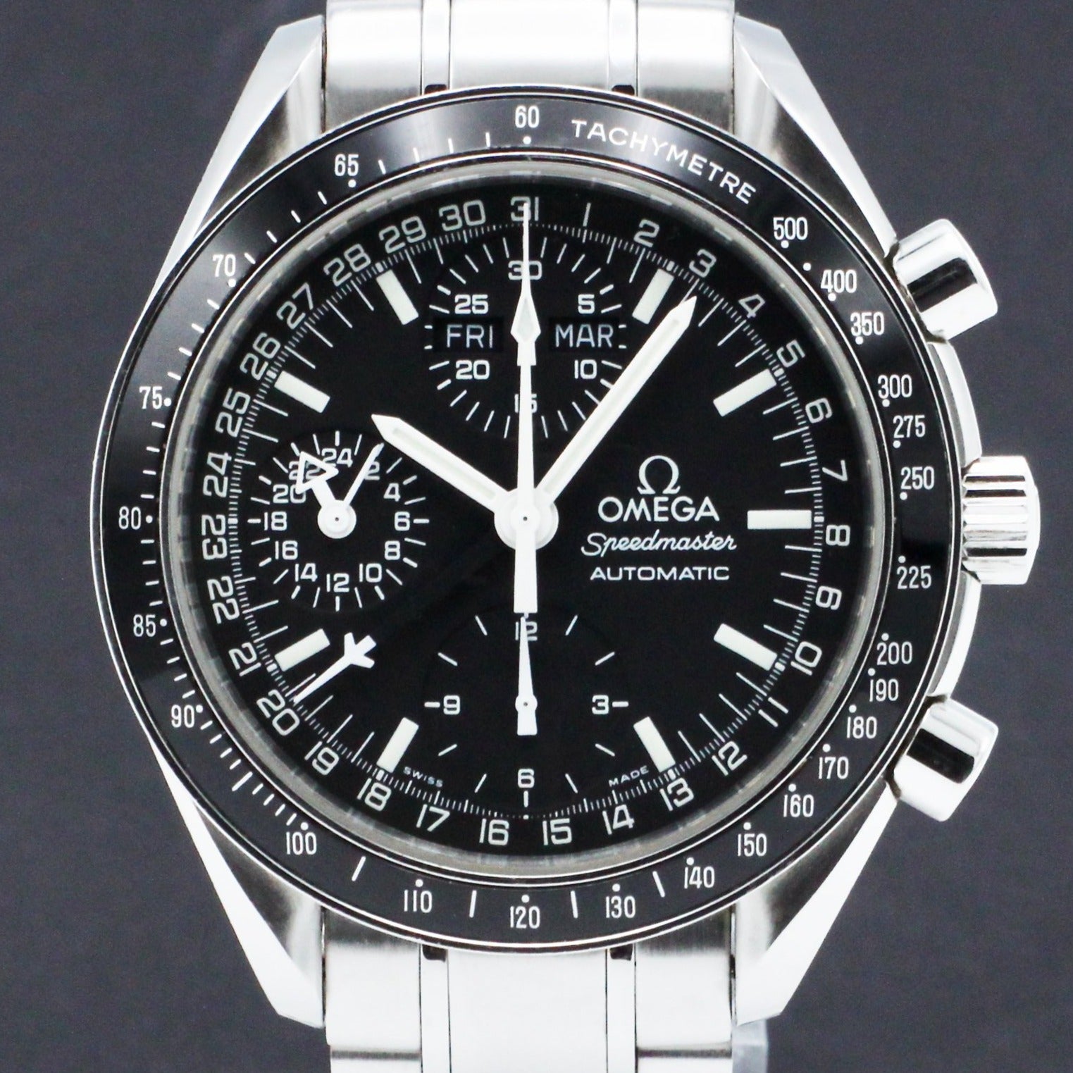 Omega Speedmaster Day Date 3520.50.00 - 1998 - Omega horloge - Omega kopen - Omega heren horloge - Trophies Watches