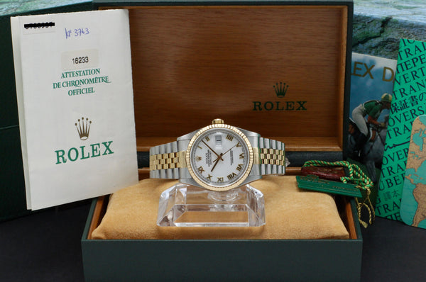 Rolex Datejust 16233, Box & Papers, 1999 | Rolex Watch Trophies Watches ...