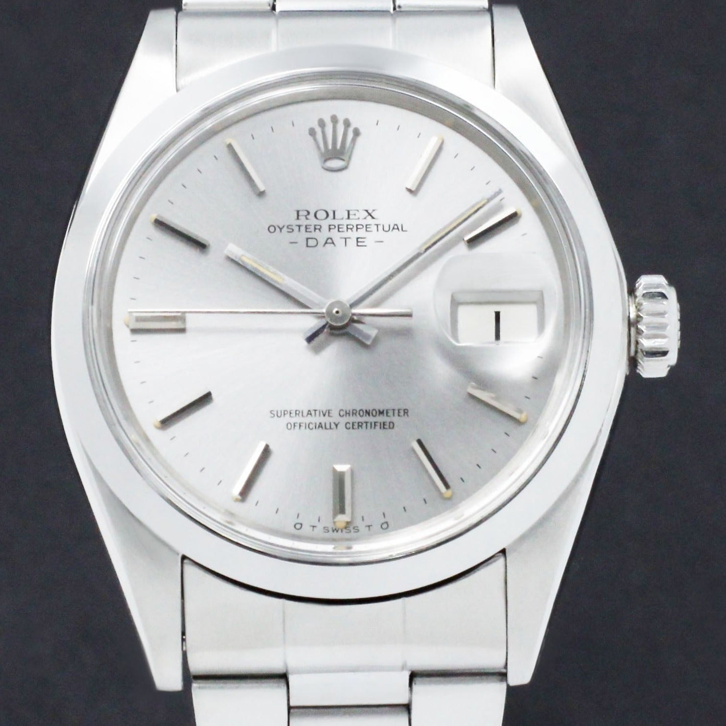 Rolex Oyster Perpetual Date 1500 - 1972 - Sigma Dial - Rolex horloge - Rolex kopen - Rolex heren horloge - Trophies Watches
