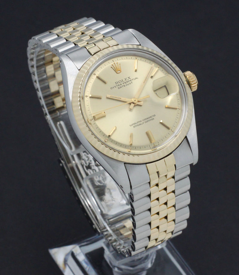 Rolex Datejust 1601 - 1971 - goud/staal - two/tone - Rolex horloge - Rolex kopen - Rolex heren horloge - Trophies Watches